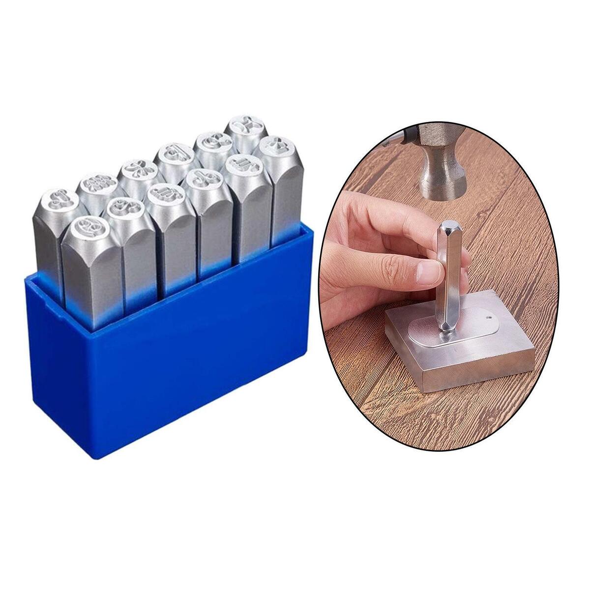 12PCS 6mm Constellations Stamp Punch Set for Jewelry  Leather Stamping