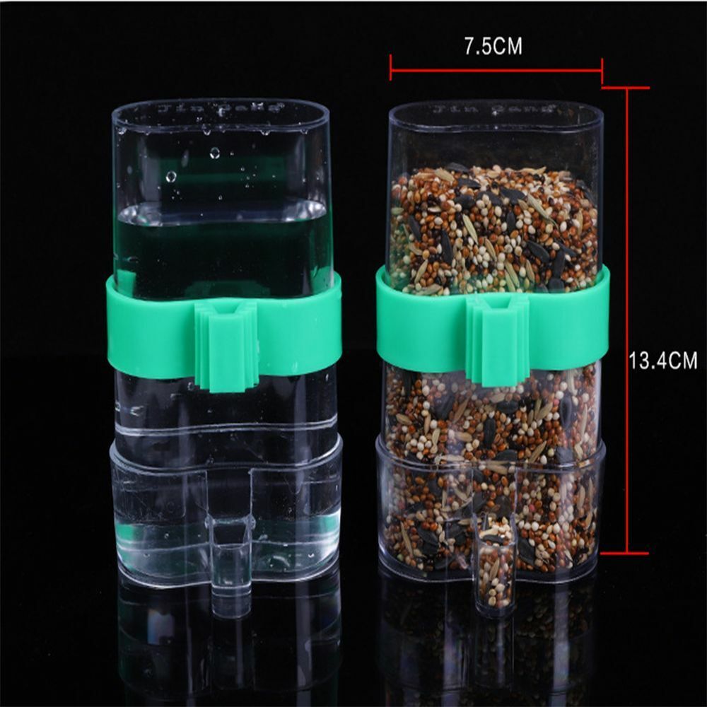 Water Bottle Cockatiel Cage Parakeet Water Dispenser Bird Food Feeder Automatic