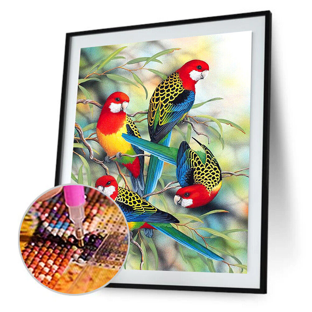 Bird 5D Round Diamond Painting Embroidery DIY Needlework Cross Stitch Set