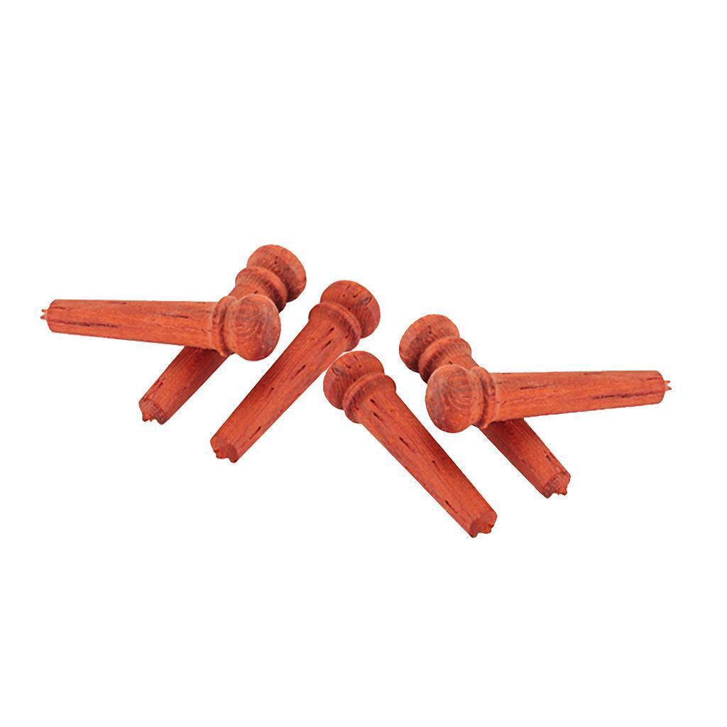 6pcs Solid  Guitar Bridge  for Acoustic Guitar Replacement Accessory