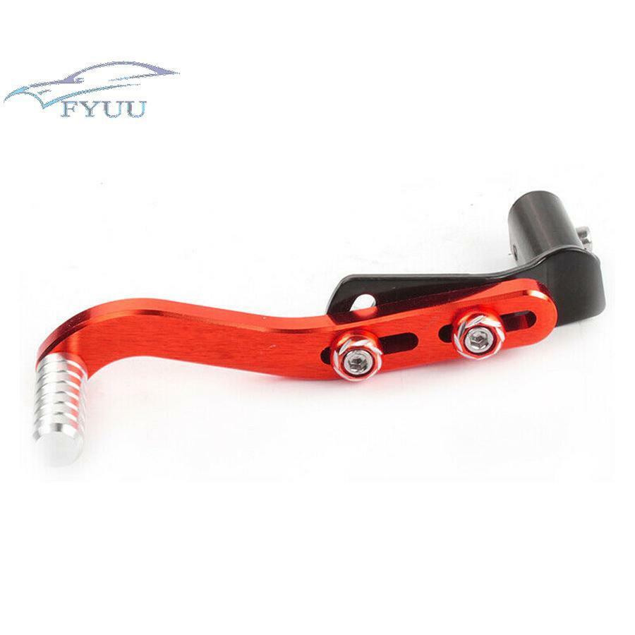 1x Red CNC Universal Motorcycle Pedal Gear Lever Bar Kick Lever Aluminum Alloy