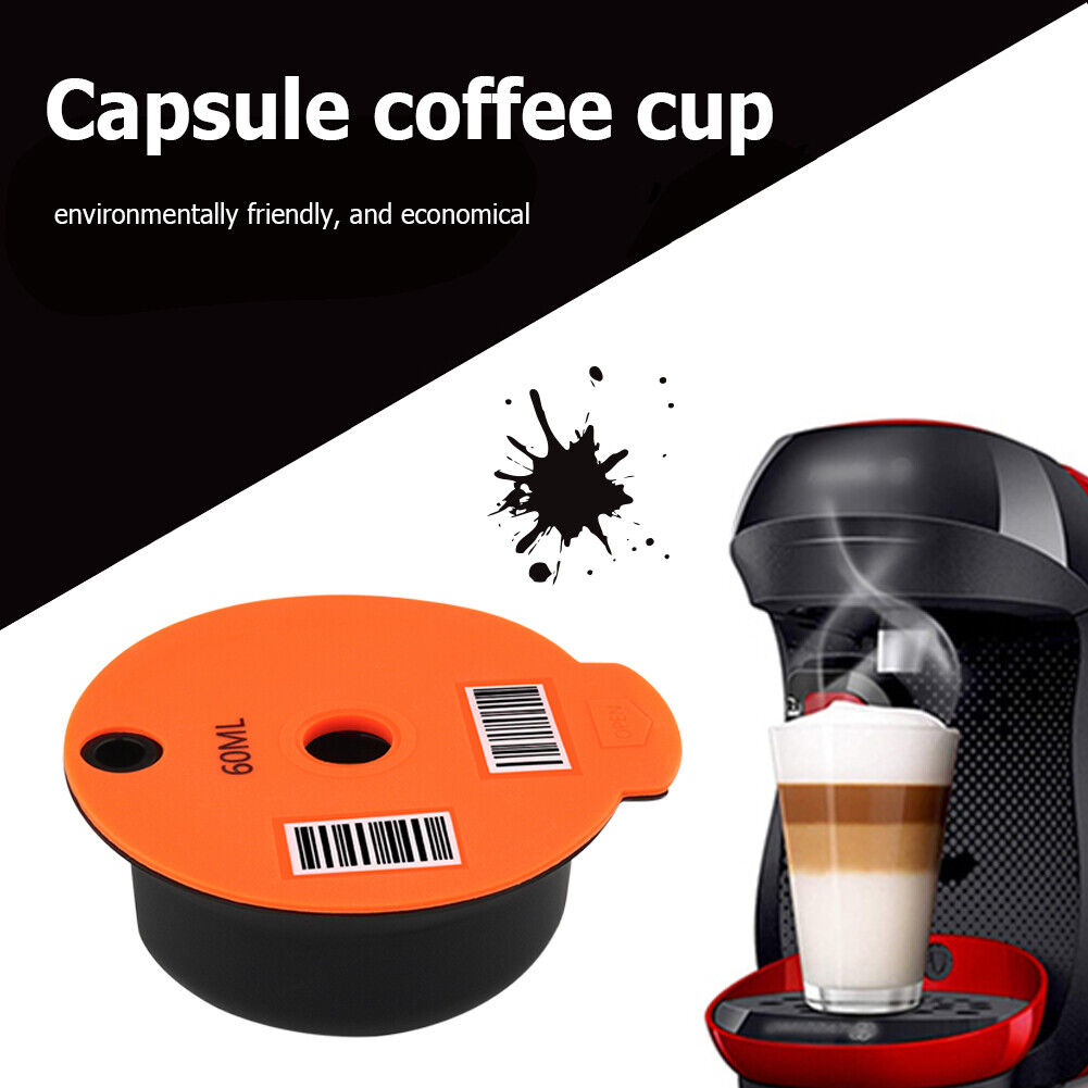 Coffee Capsule Cup Filter Pod + Spoon Brush for Bosch-s Tassimoo (60ml)