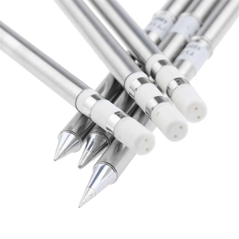 Replace 6Pcs Soldering Solder Iron Tips T12 Series Iron Tips Welding Repair Tool