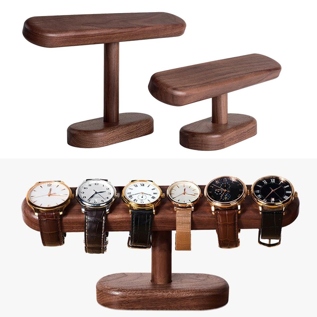 2x t shape bar Jewelry Bracelet Watch Racks Stands Tabletop Jewelry Organizers