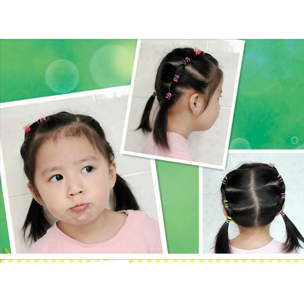 500pcs Rubber Band Ponytail Holder Girl for Hair Styling Ties (S STYLE-03)