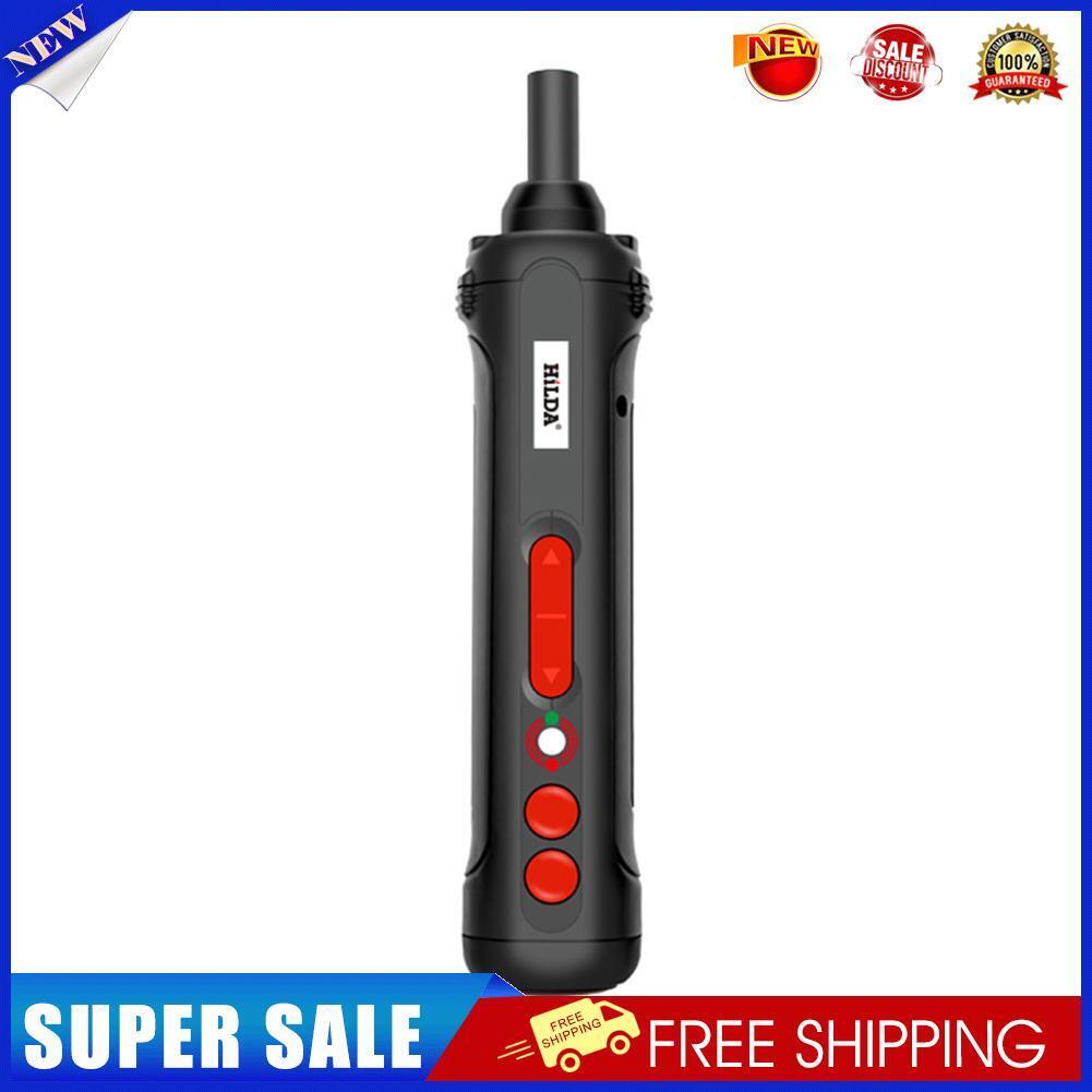Mini Electric Screwdriver Drill Bits with LED Lighting USB DIY Repair Tools