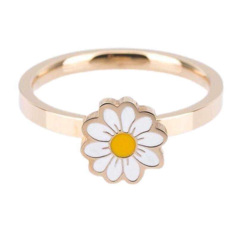 Women's Daisy FlowerSpinning Rings for Relieving Anxiety for Party Jewelry Gifts