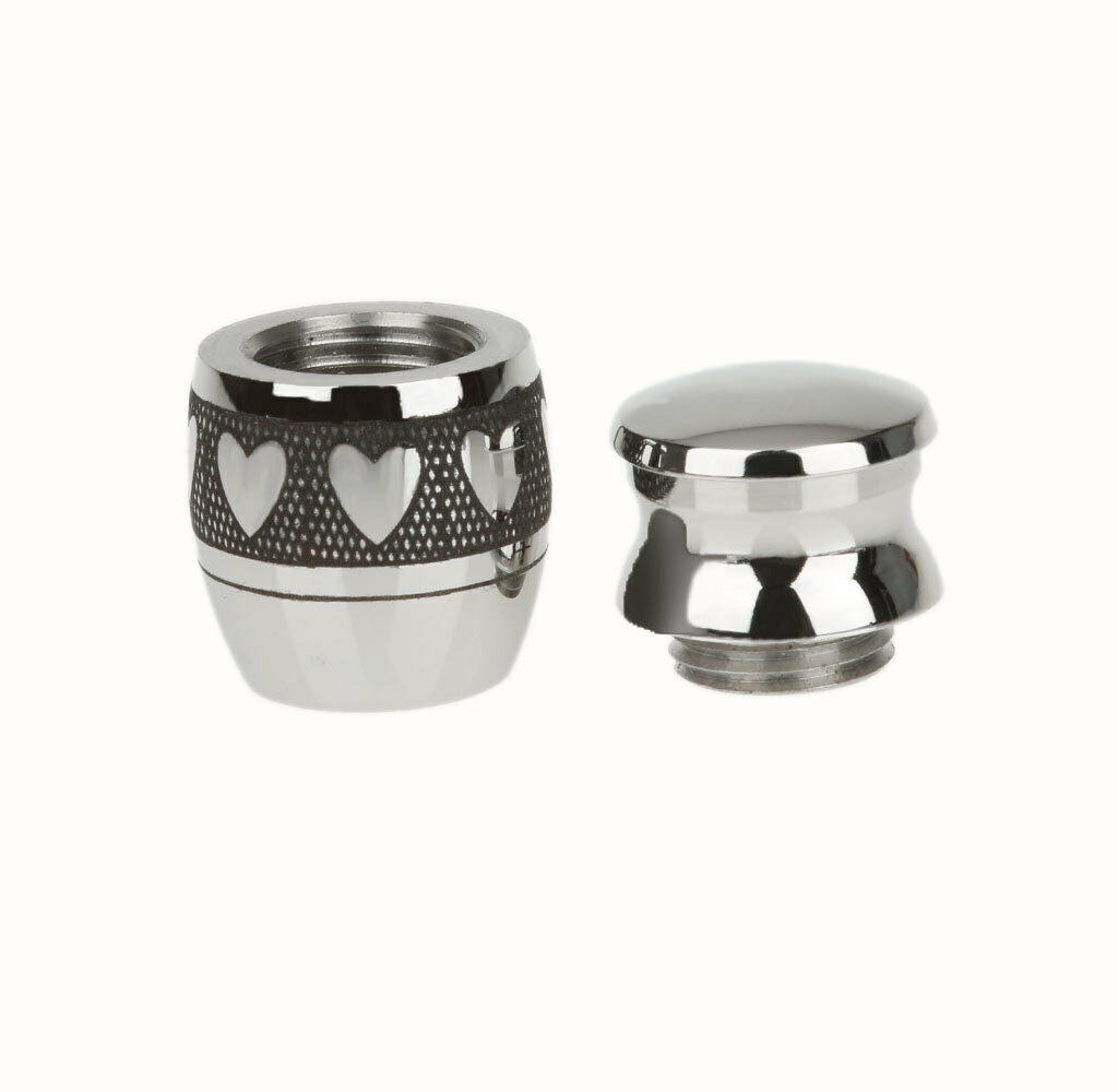6 Pieces Stainless Steel Cremation Urn Necklace Pet Ash Container Holder
