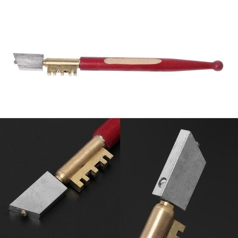 Professional Diamond Antislip Wood Handle Oil Feed Glass Cutter Cutting Tools