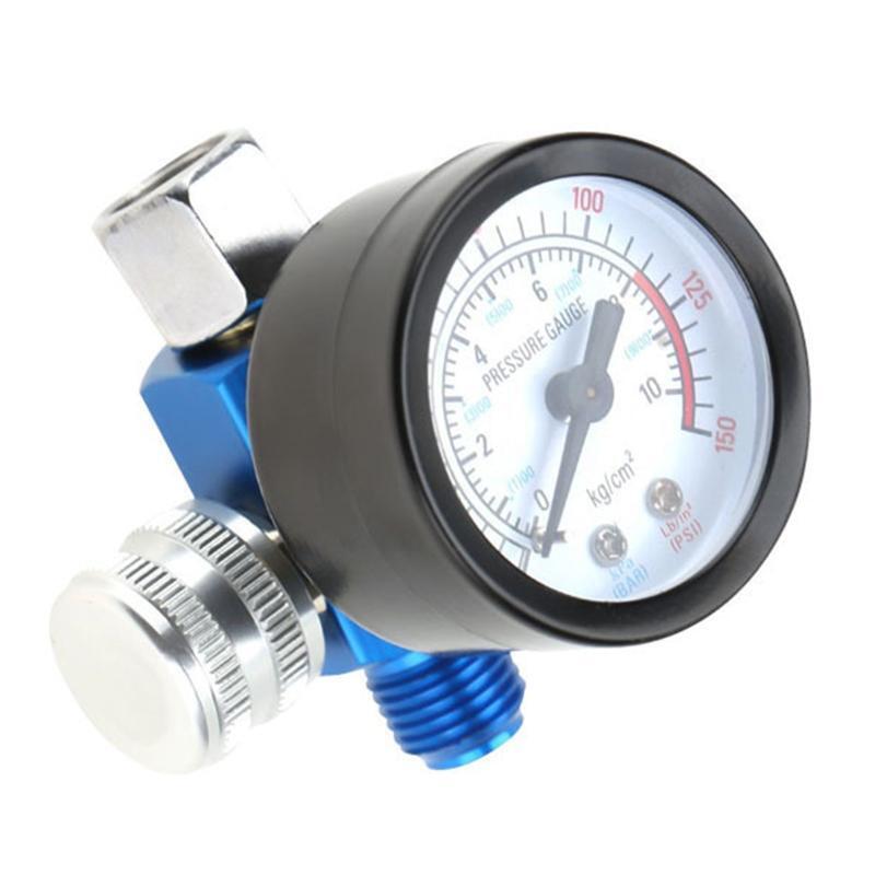 Paint Gun Pressure Regulator 1/4 Paint Spray Gun Pressure Gauge Spray Paint