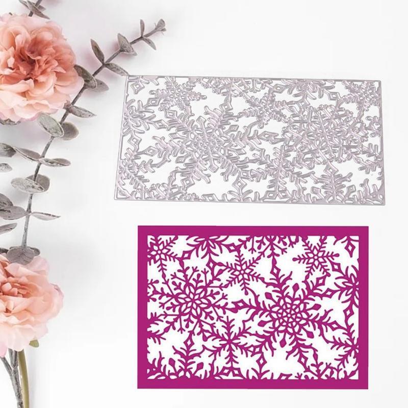 Metal Christmas Snowflakes Cutting Dies Stencil DIY Scrapbook Album Paper Card