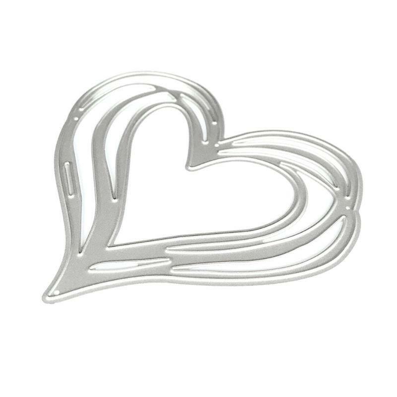 Heart Metal Cutting Dies Stencil DIY Scrapbooking Album Stamp Paper Card Emboss