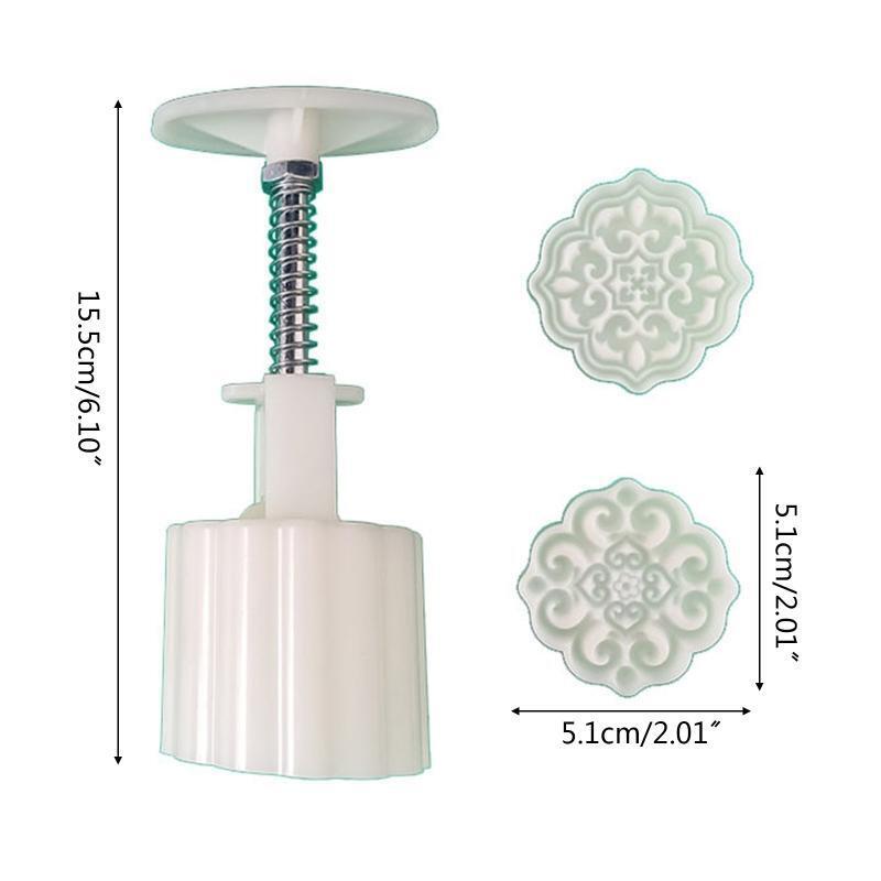 Hand-Pressure Moon Cake Mould Mid Autumn Festival Bath Bombs Chinoiserie Pattern