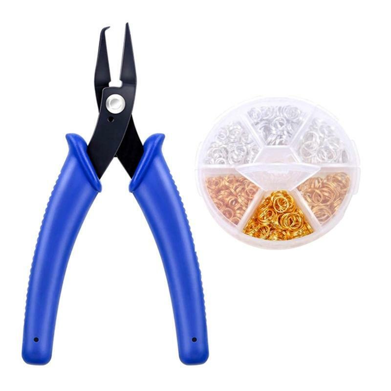 Jewelry Plier with Jump Rings Kit Jewelry Making Repairing Set Accessory