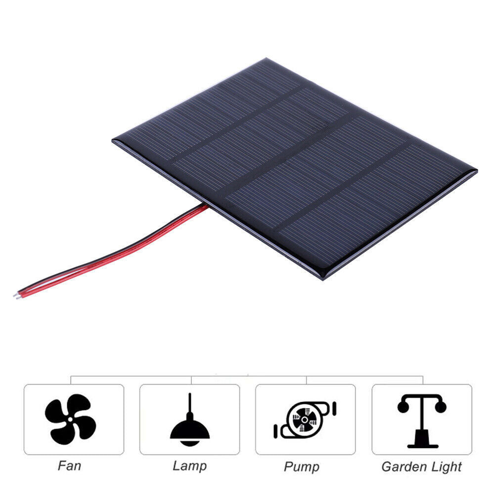 Mini Solar Panel 3W 12V Small Cell Module for 9-12V Battery/Mobile Phone