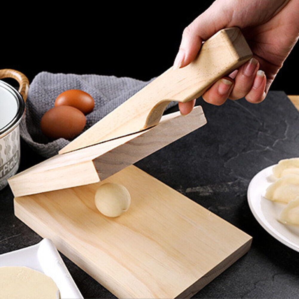 Dumpling Wrapper Skin Pressing Gadgets Wooden Dough Noodle Baking Presser