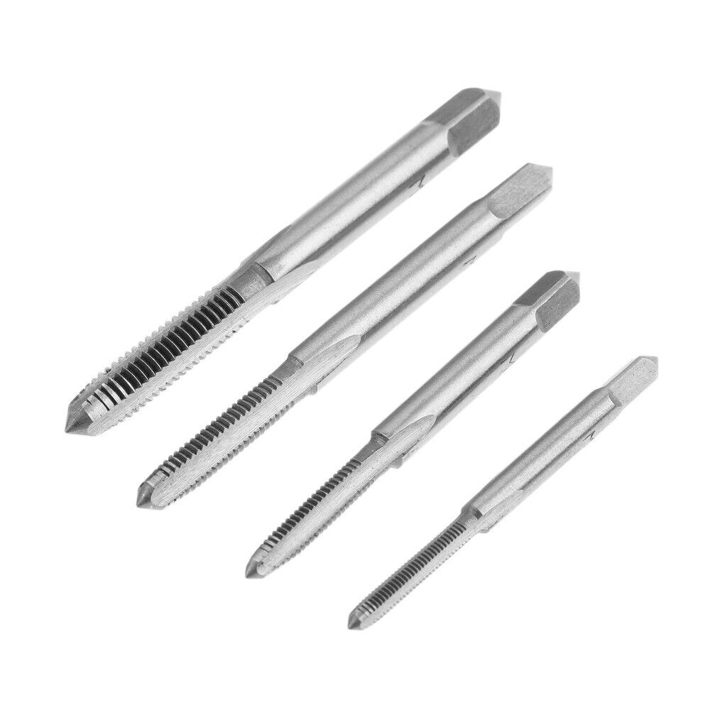 New 5Pcs/set Screw Thread Taps Drill Bits Kit With Wrench Woodworking Hand Tools