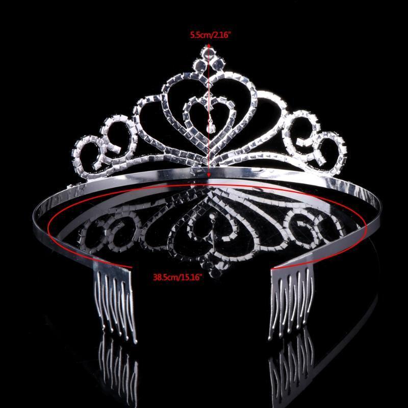 Gorgeous Wedding Bridal Rhinestone Tiara Crown Headband Comb Pin Headdress Prom