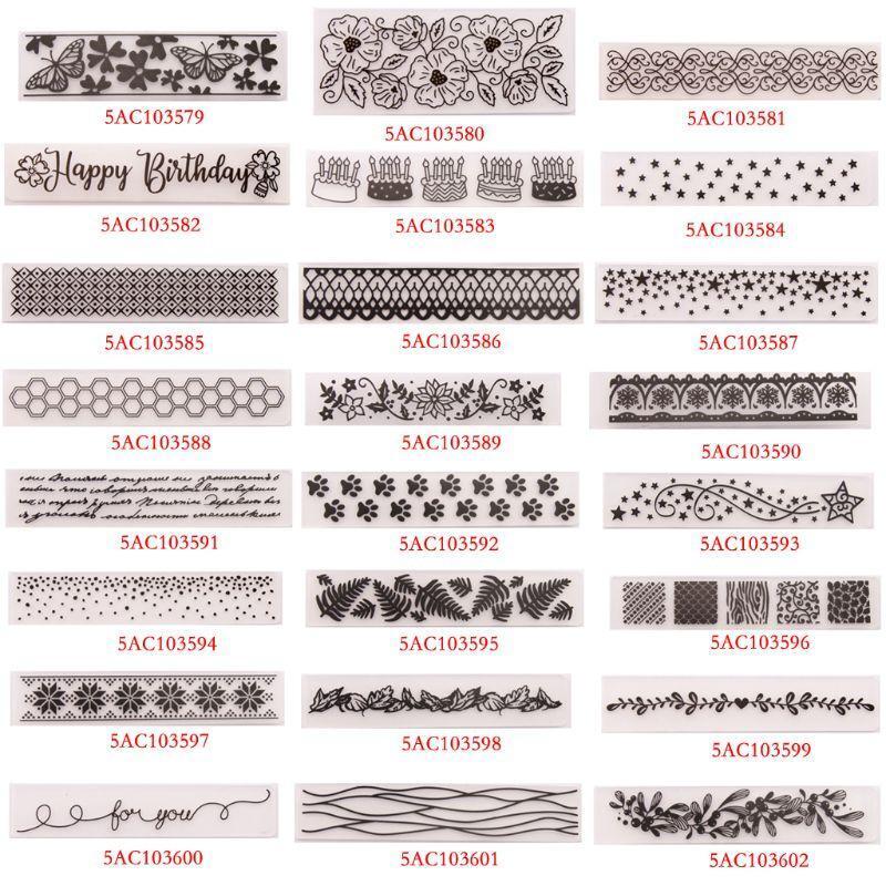 English Plastic Embossing Folder Template Mold Scrapbook Paper Card Photo Album