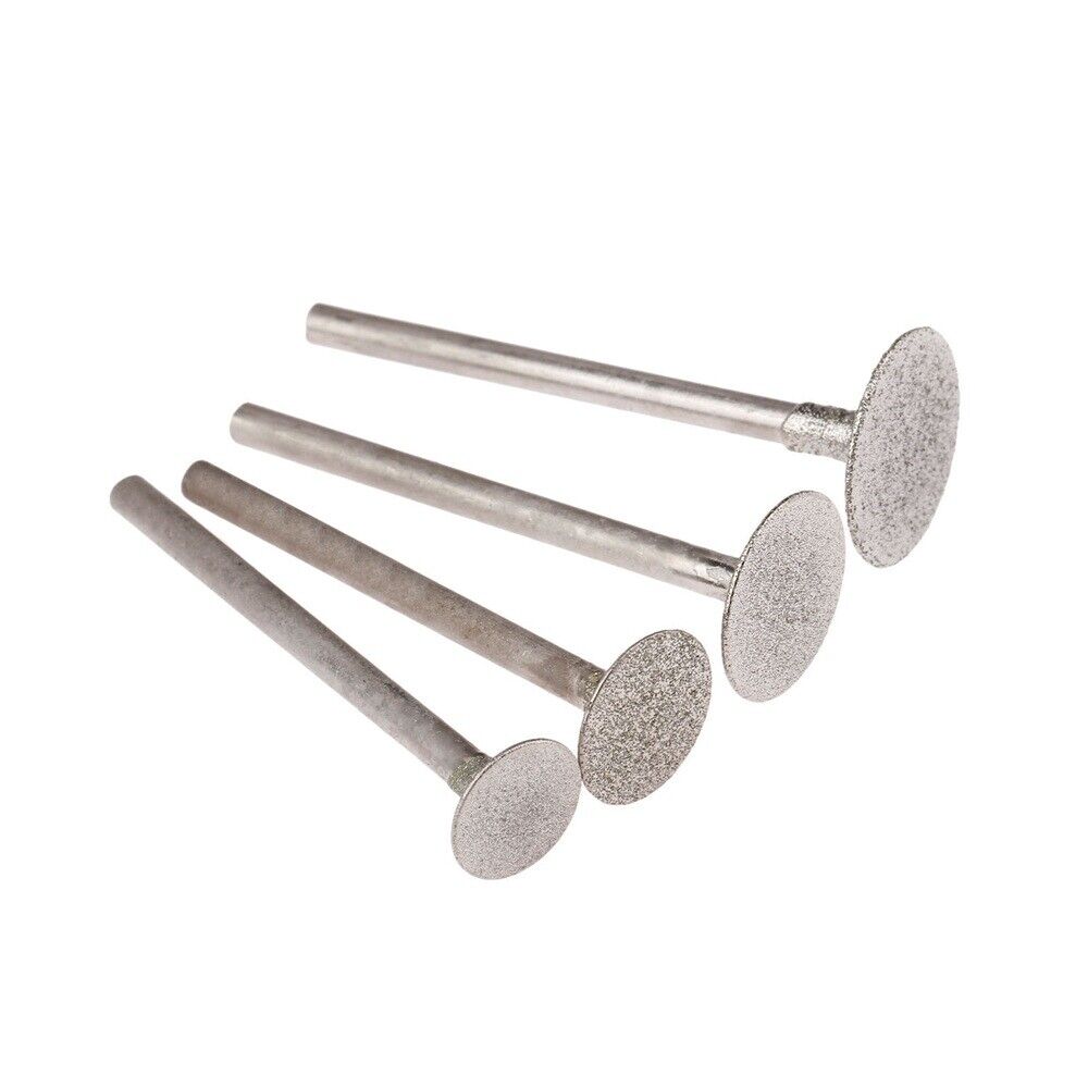 4pcs 10-16mm Ultra-Thin T Head Grinding Drill Bits Kit Carving Jade Stone Metal