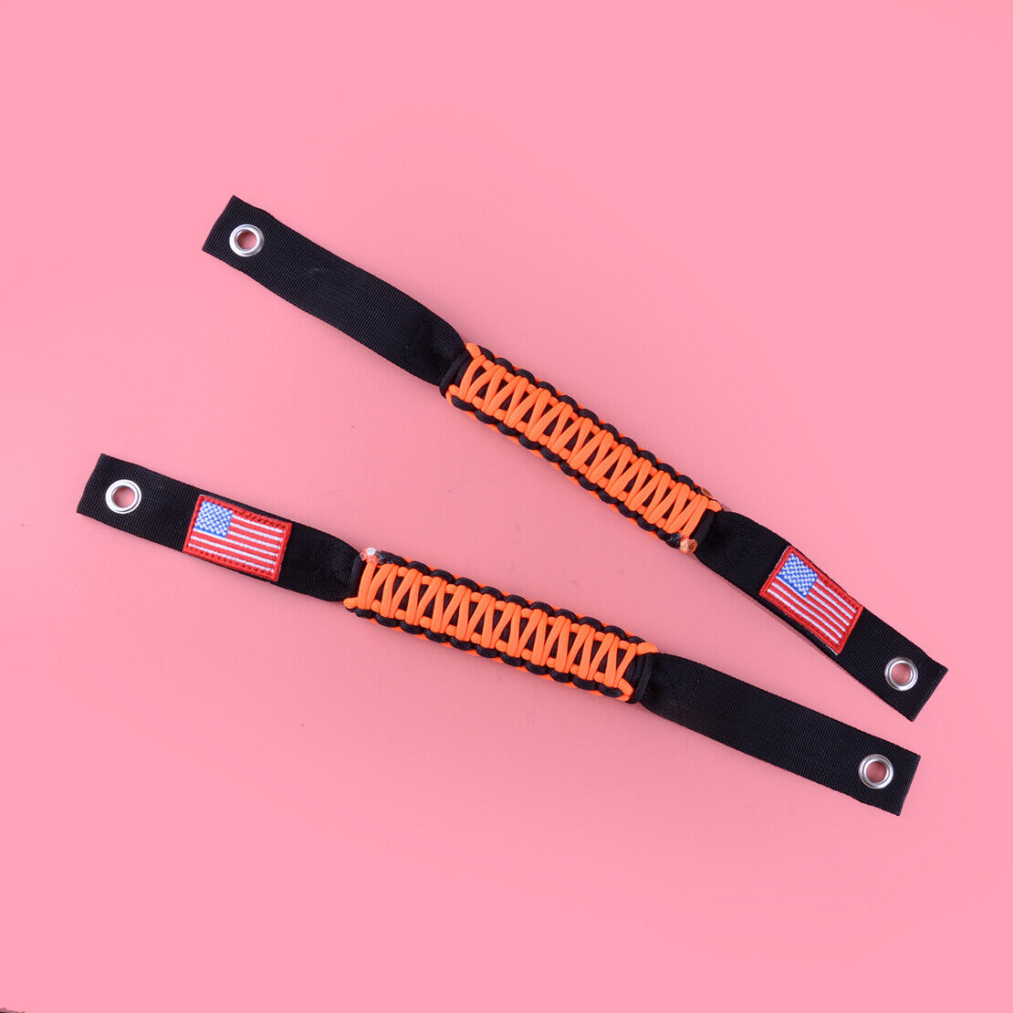 Pair Roll Bar Grab Grip Handle American Flag Fit for Ford Bronco 2021-2022