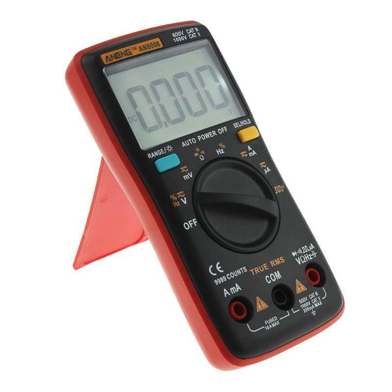 AN8008 True RMS LCD Digital Multimeter Voltmeter Ammeter AC DC Voltage Current