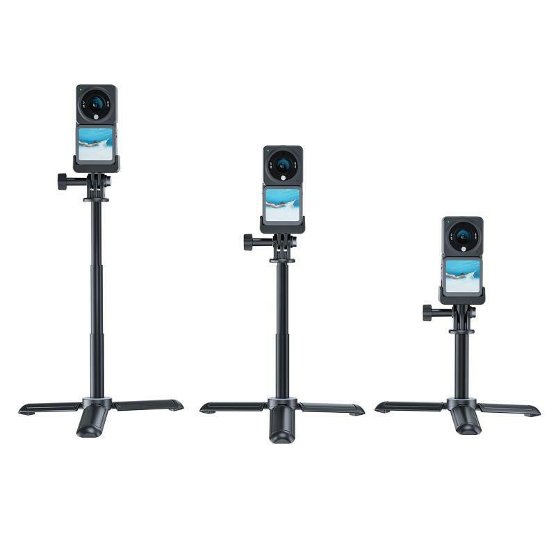 Metal Mini Tripod Large Desktop Tabletop Stand for DJI Action 2 Go Pro 10
