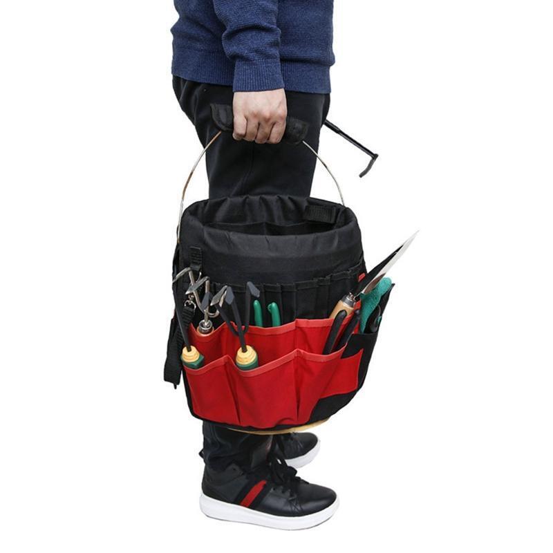 Bucket Tool Organizer Multi-purpose 42 Pockets Gardening Tools Kit Storage Bag