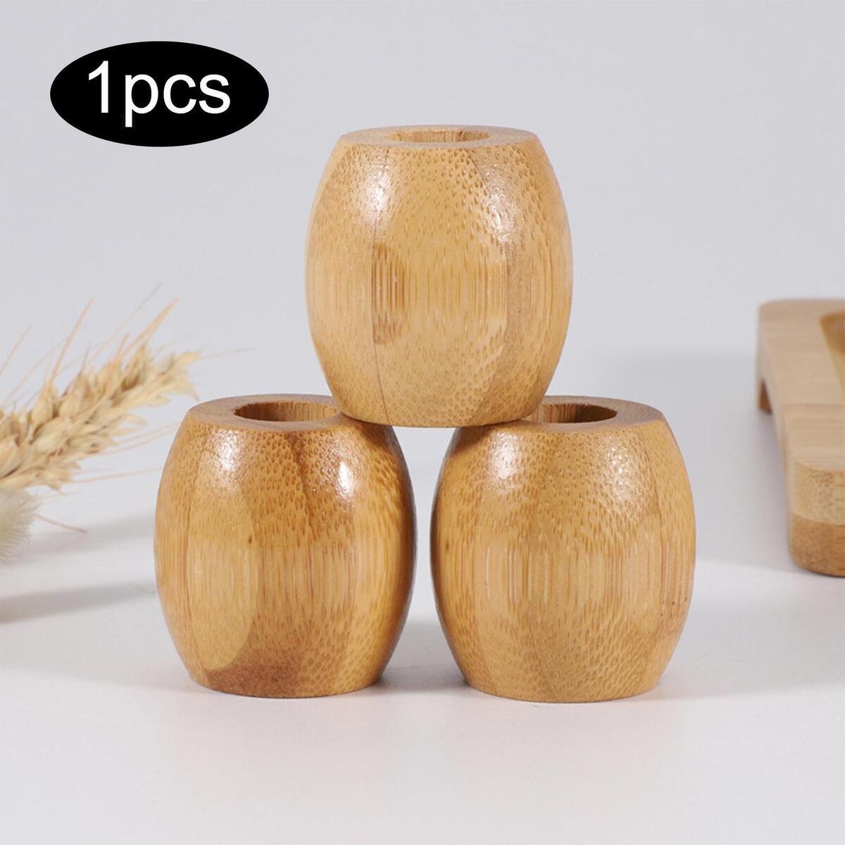 Rustic Bamboo Toothbrush Holder Bathroom Organizer for Makeup Brush Razors