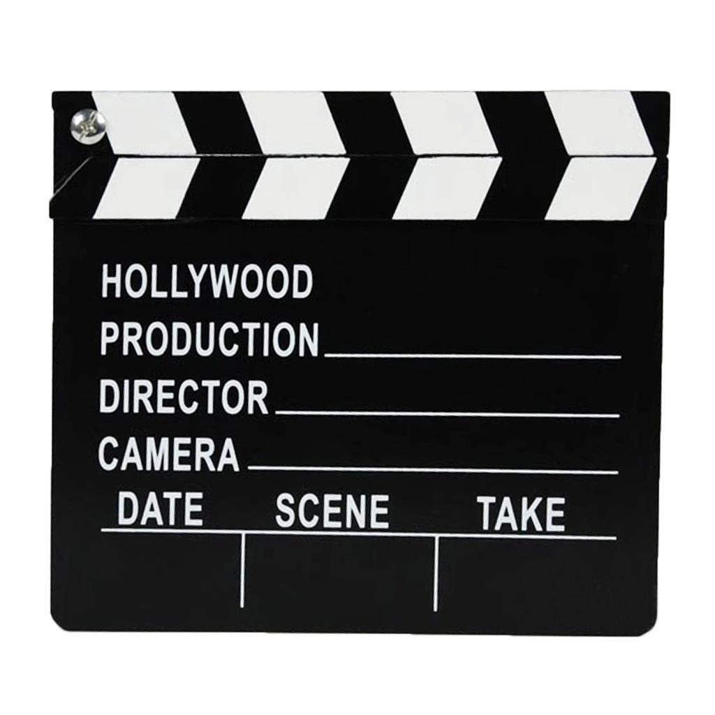 Black  Film Directors  Action Scene Board Costume Photo 20x18cm