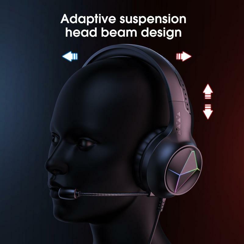 Universal Gaming Headset Over-ear Wired Headset Noise-cancelling Home Office