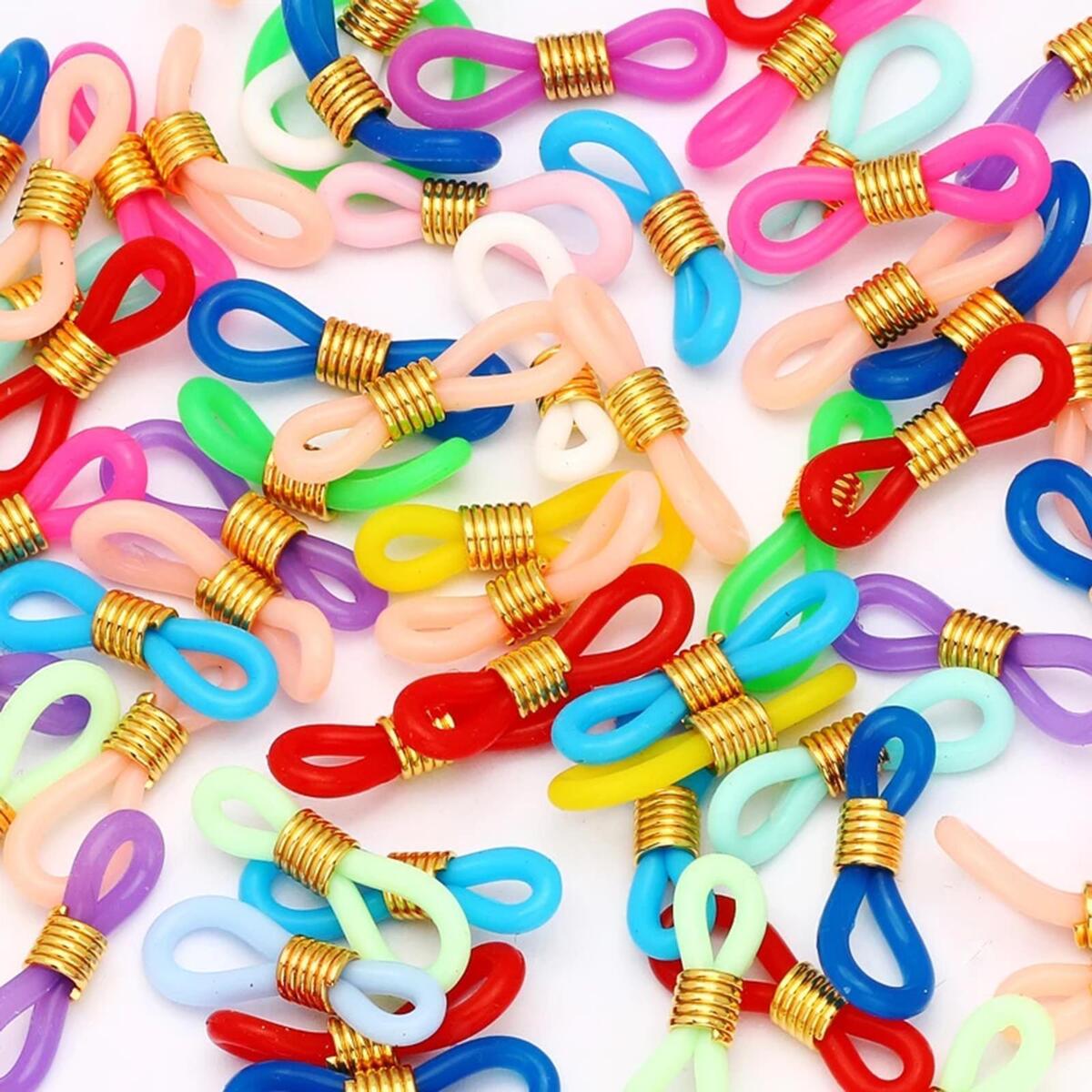 Pack of 100 Eyeglass Chain Strap Holder Loop Ends for Eyeglasses
