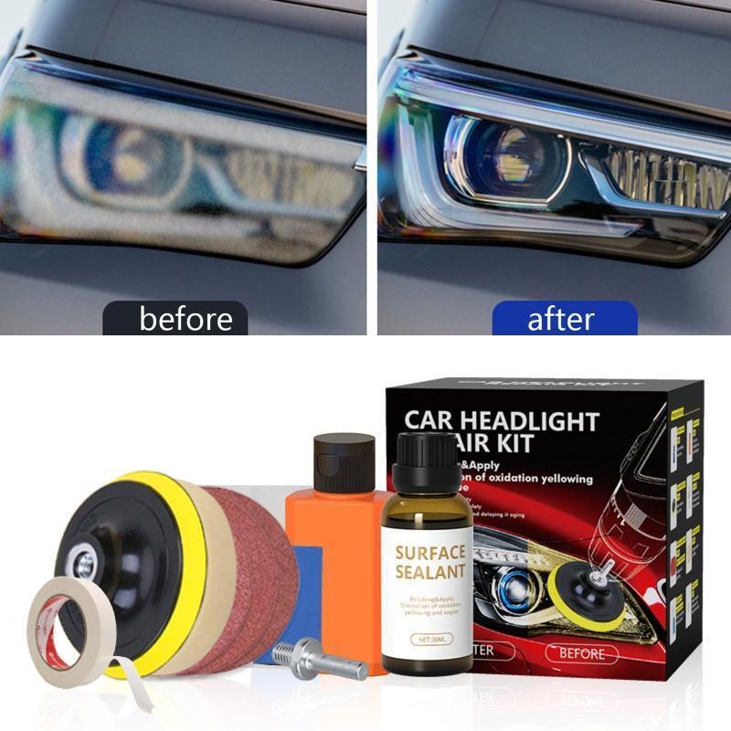 Headlight Restoration Car Light Polish Repair Tool Blurring Glass Scratch Repair