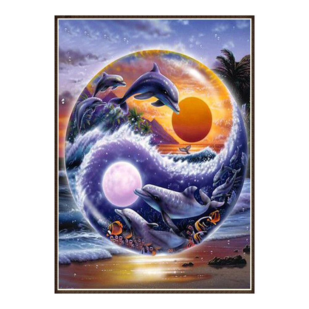 DIY Night View Diamond Embroidery Painting Full Drill Mosaic Cross Stitch