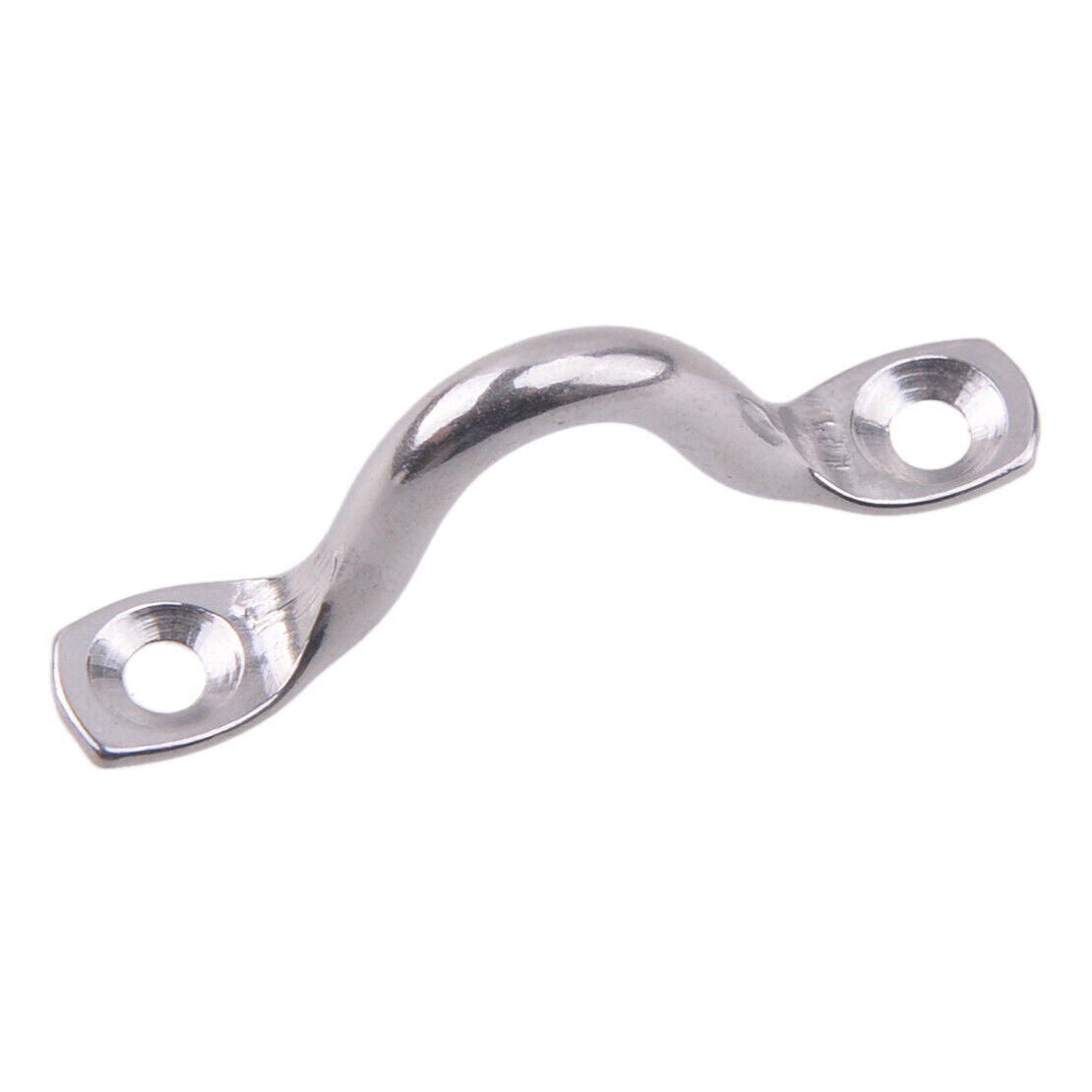 8pc 5mm Top Pad Wire Eye Straps Boat Deck Plate Staple Ring 316 Stainless Steel