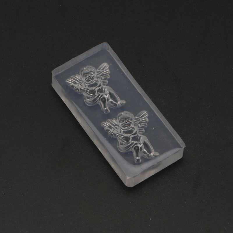 Handmade Jewelry Ornaments Pendant Casting Mold DIY Mini Angel Keychain Mold