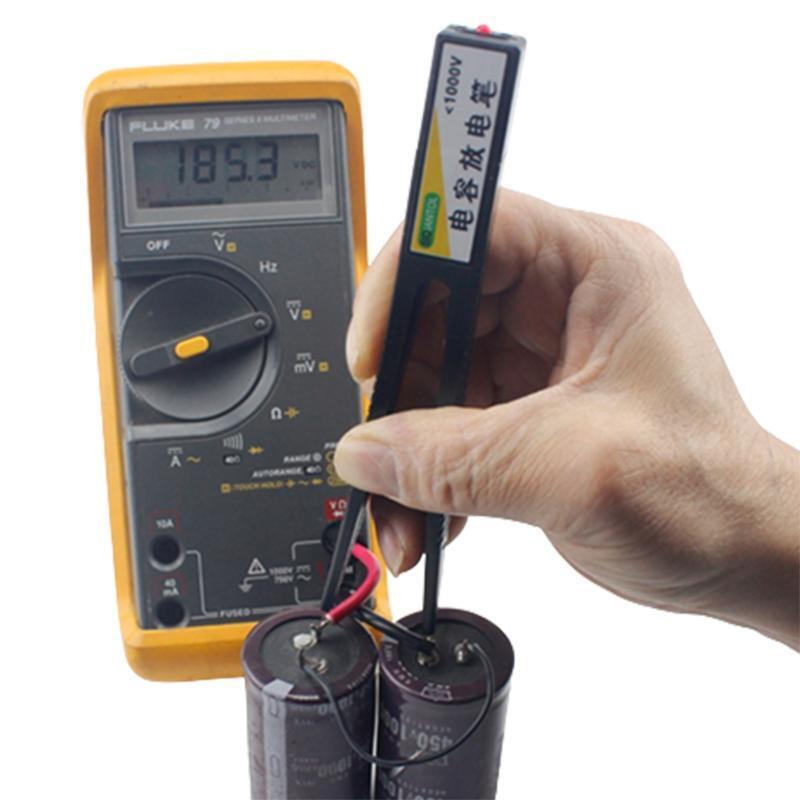 Upgraded Capacitor Discharge Pen Repair Discharger AC/DC Voltage Testing Switch