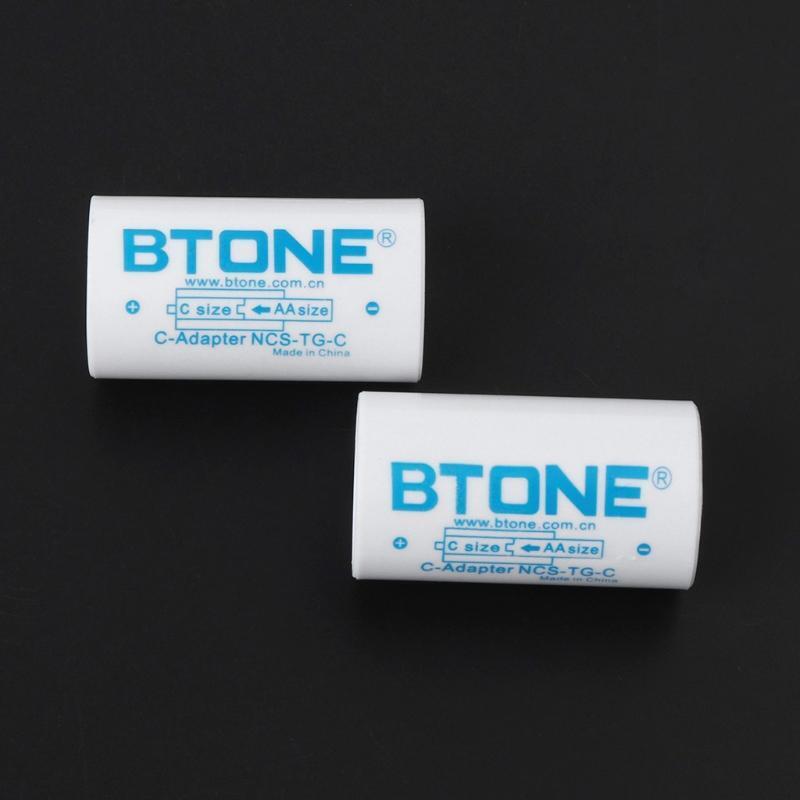 AA To C Size Battery Converter Case Adaptor Holder Spacer Switcher Shell Cover