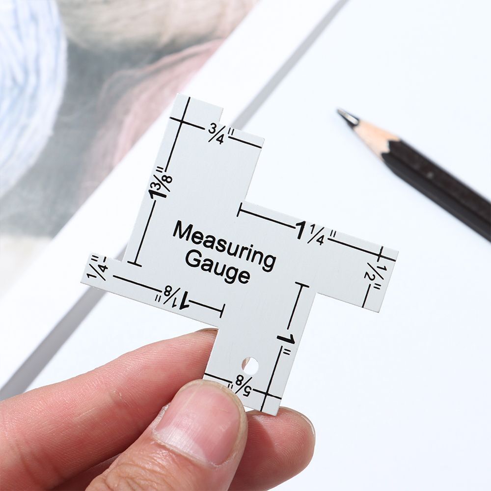 Seam Measuring Gauge Tailor Ruler Patchwork Quilting Template Sewing Ruler