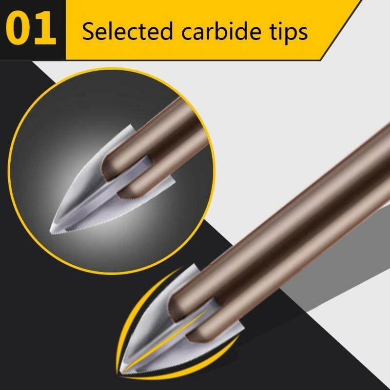 7Pcs Sturdy Multifunctional High-qualityTriangle Drill Tile Drill Bit Tool