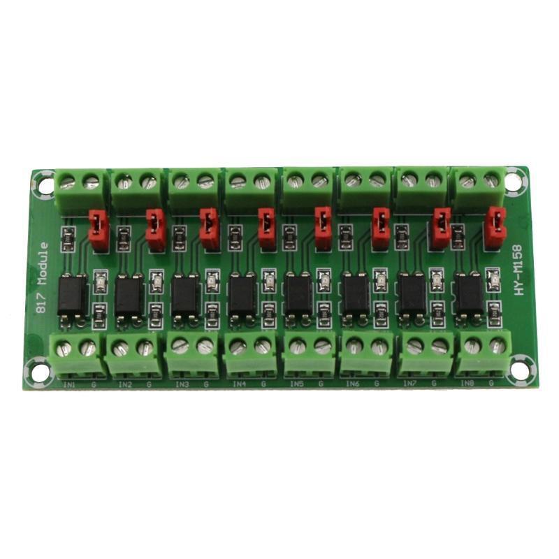 8-Channel Optocoupler Photoelectric Isolator Module Level Voltage Converter