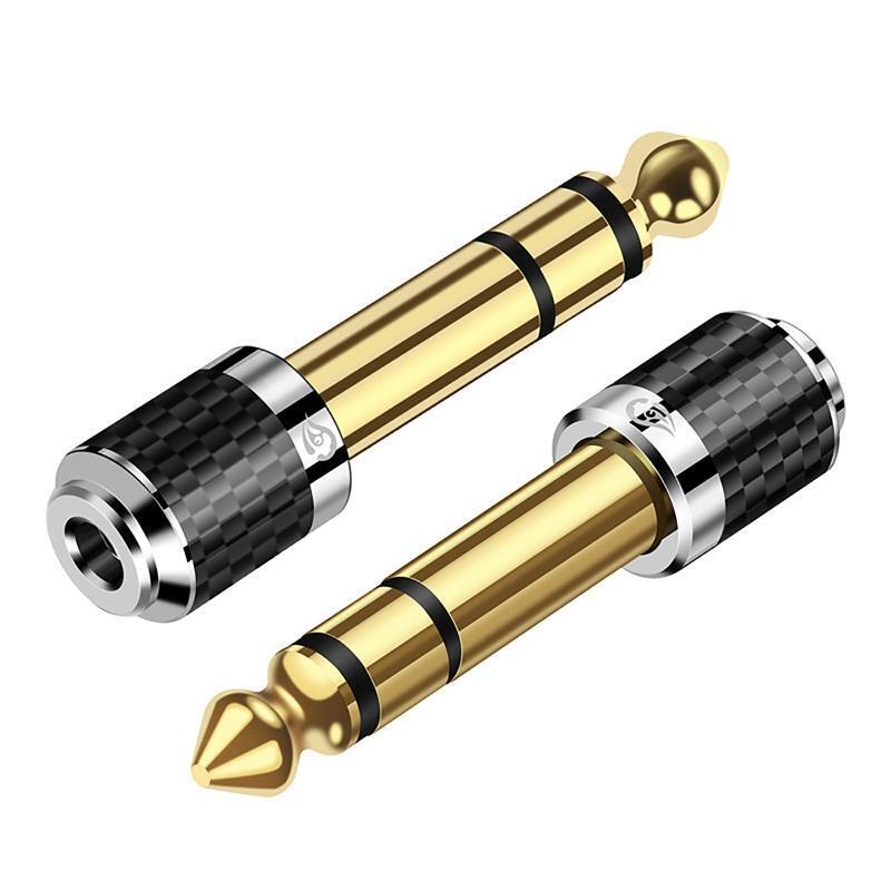 Reliability 6.35mm Male to 3.5mm Female Adapter for Guitar Amplifier, Headphone