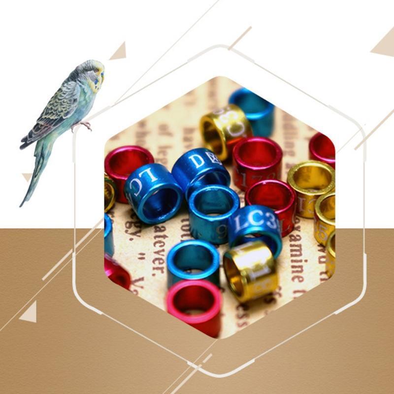 50 Pcs Pigeon Bands Bird 5mm Foot Ring Species Identify Training Rings Pet Bird