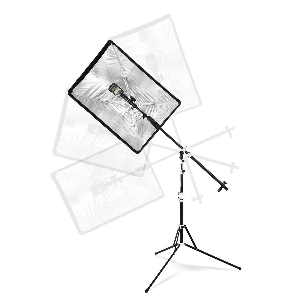 Portable Lighting Kit Professional Foldable Clamps Reflector Arm for Studio
