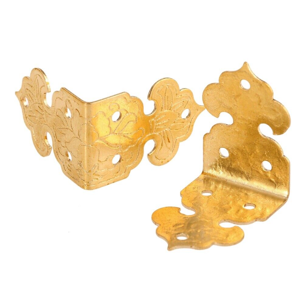 Brass Hinge Pull Handle Latch Lock Corner Guard Set Jewelry Box Chinese Hardware
