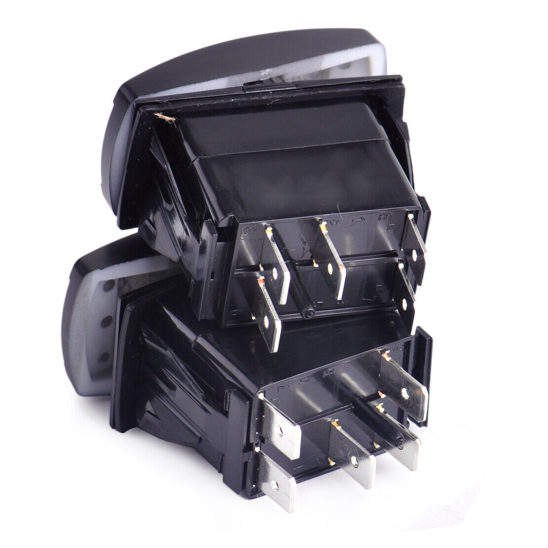 3x Front Rear LED Light Backlit Rocker Switch On-Off fit for Car Boat Truck Li