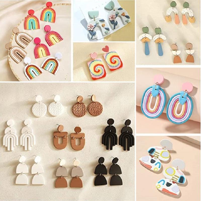 Clay Cutters for Polymer Clay Jewelry Plastic Clay Earring Cutters Earring Cards