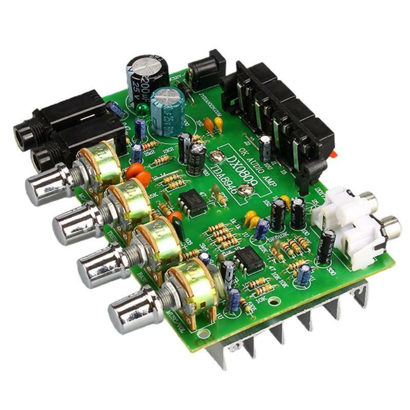 DC12V2A DIY DX-0809 Audio Amplifier Board 40W+40W Channel Stereo Amplificador