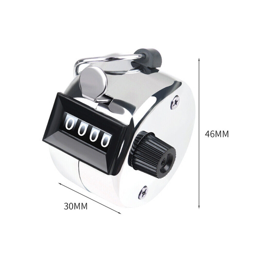 4 Digit Number Manual Mini Tally Counter Mechanical Clicker (Plastic Knob)