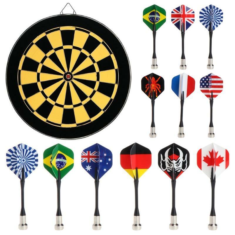 6pcs/lot Bullseye Target Game Child Safety National Flag Magnetic Dart